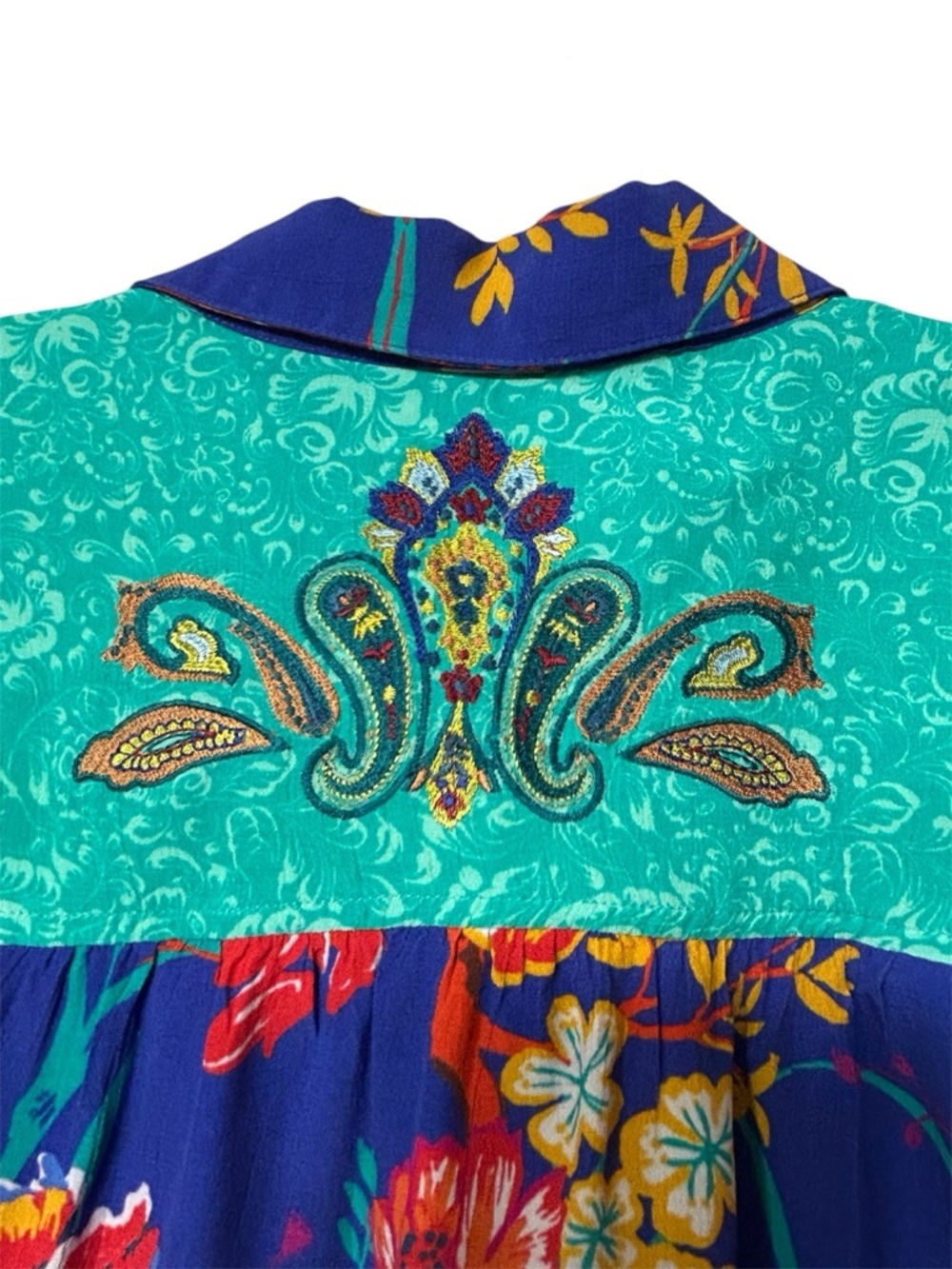 Soft Surroundings Hermosa Patchwork Embroidered top - Picture 7 of 15